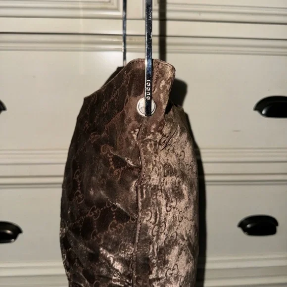 Authentic Gucci Tom Ford rare RUNWAY bag👜🤎Shimmery Guccissima VINTAGE - Picture 7 of 17